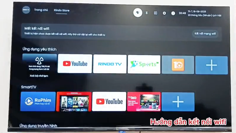 Hướng dẫn kết nối wifi